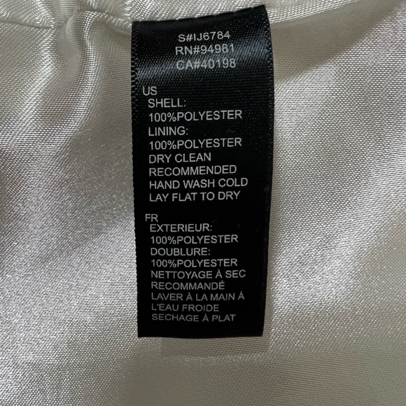 Forever 21 White Dress Coat Size Small - Picture 9 of 9